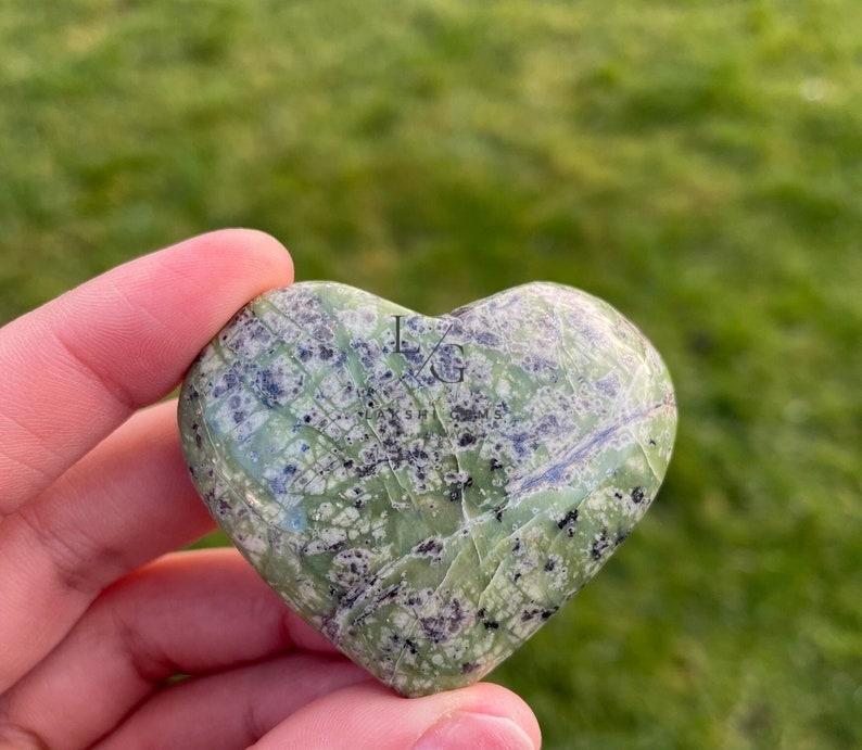 Serpentine Healing Crystal Heart Stone