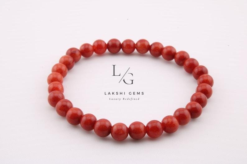 Red Banded Agate Onyx Bracelet 8mm