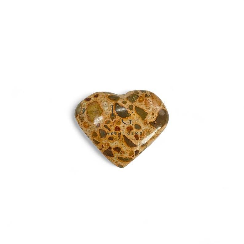 Spotted Jasper Healing Crystal Heart Stone