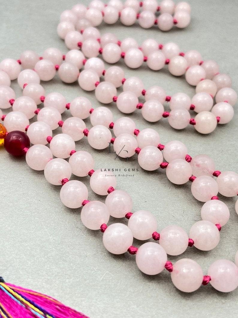 Rose Quartz 7 Chakra Mala - Image 4