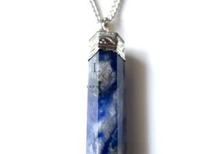 Sodalite Cap Pencil Pendant