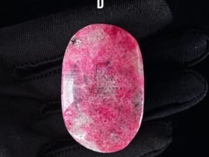 Rhodonite Healing Crystal Palm Stone