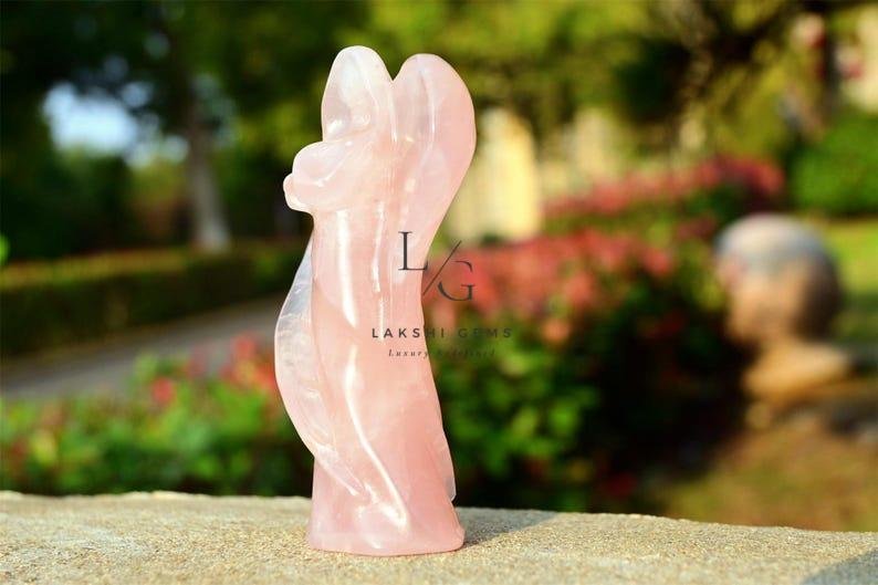 Rose Quartz Crystal Angel - Image 4