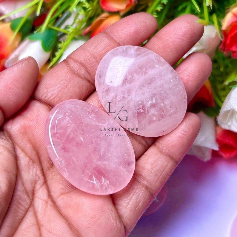 Rose Quartz Worry Stone - Image 3