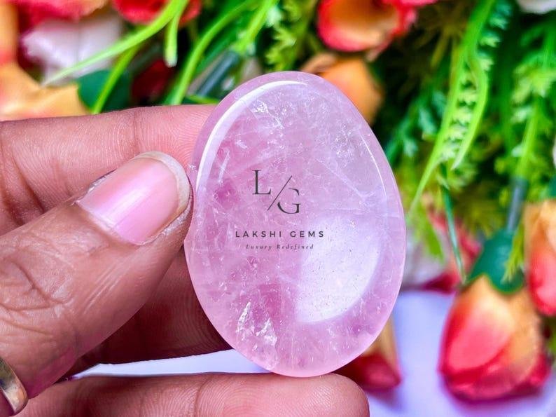 Rose Quartz Worry Stone
