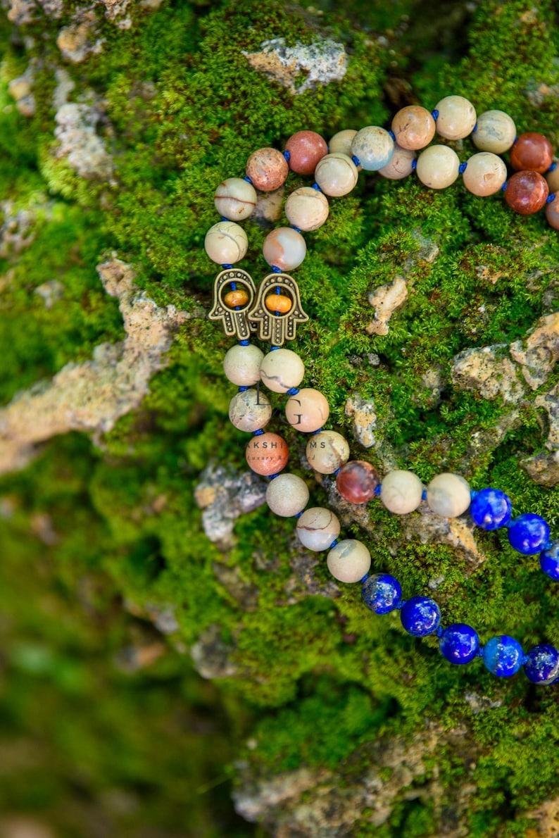 Lapis Lazuli 7 Chakra Mala - Image 3
