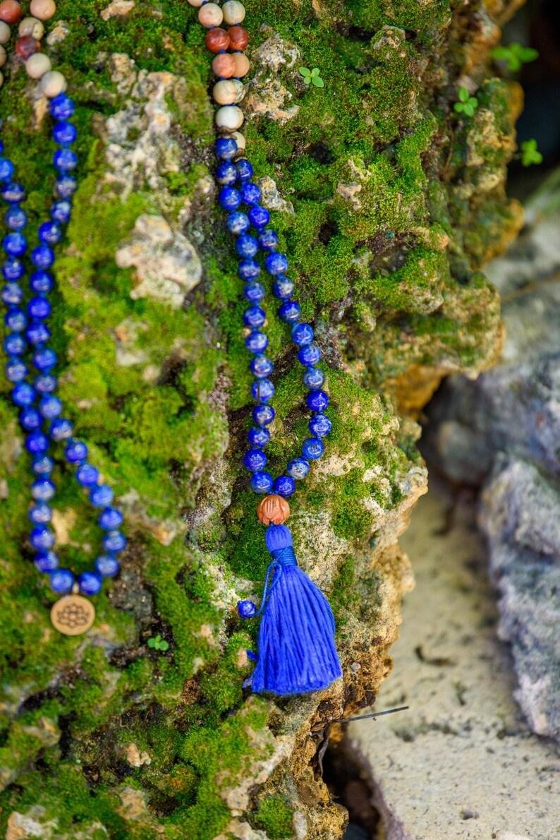 Lapis Lazuli 7 Chakra Mala - Image 2