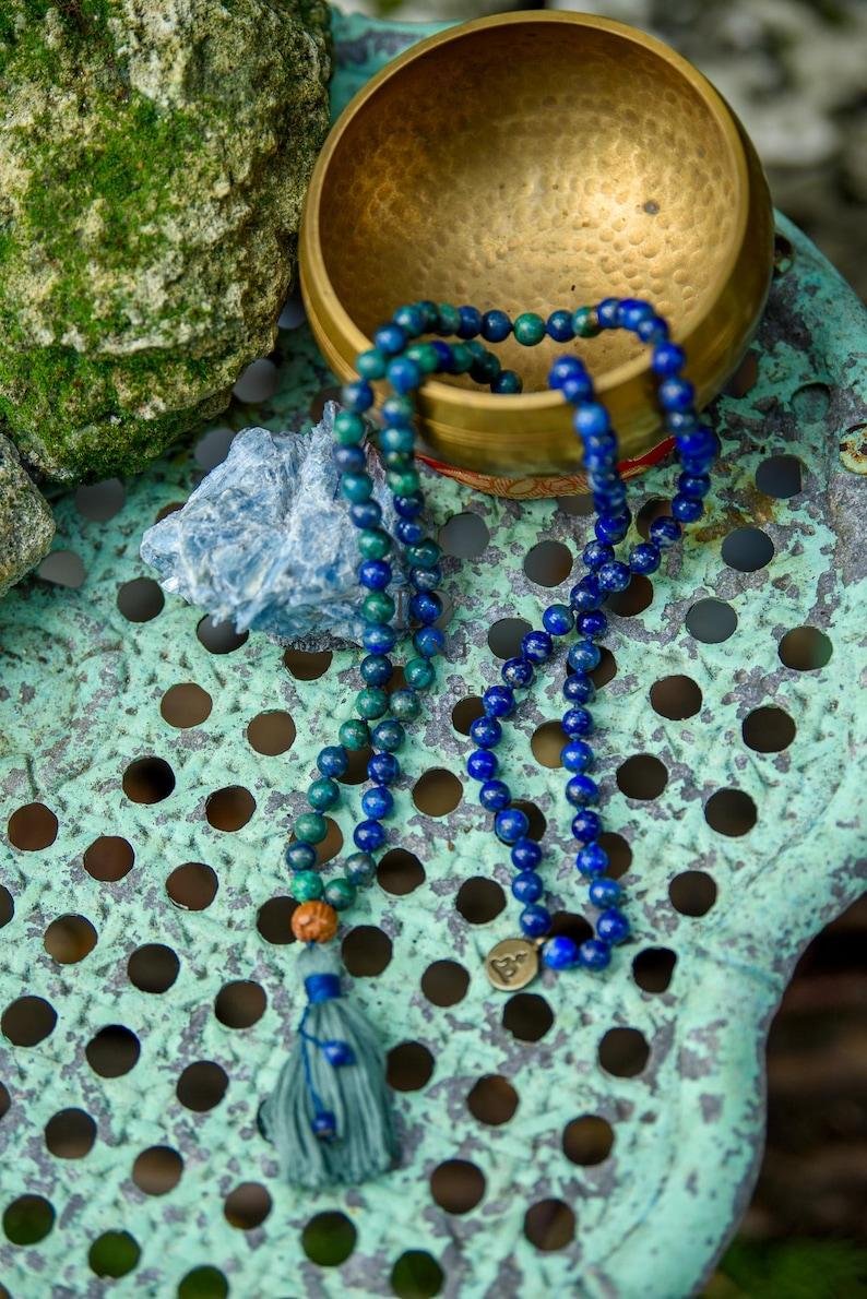 Lapis Lazuli 7 Chakra Mala - Image 5