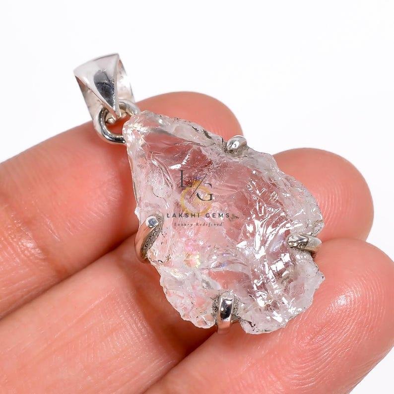 Crystal Quartz Spiral Pendant