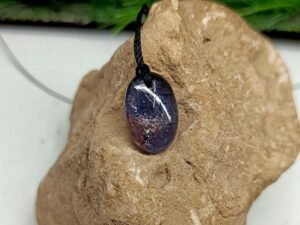 Iolite Spiral Pendant