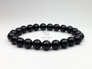 Black Banded Agate Onyx Bracelet 8mm