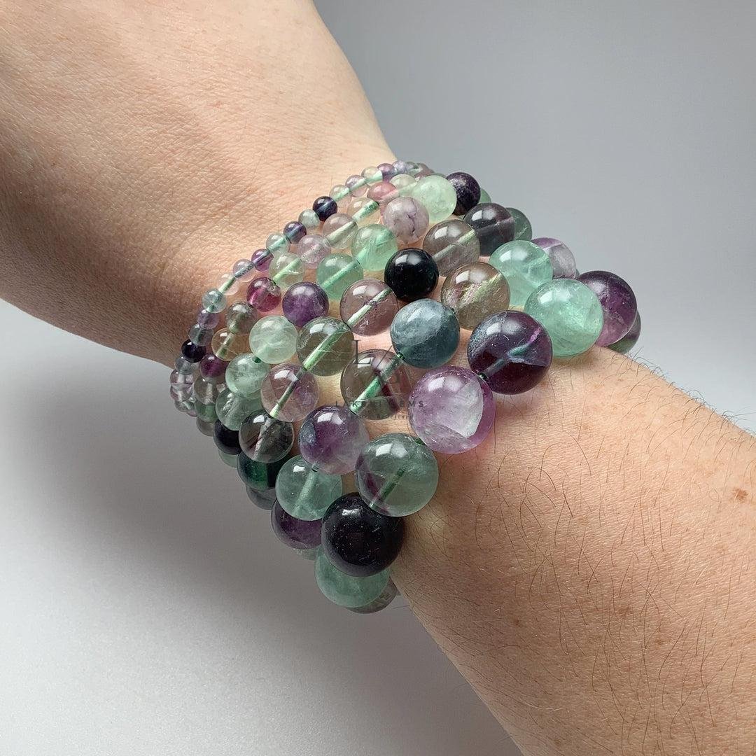Multi Fluorite Bracelet 8mm - Image 4