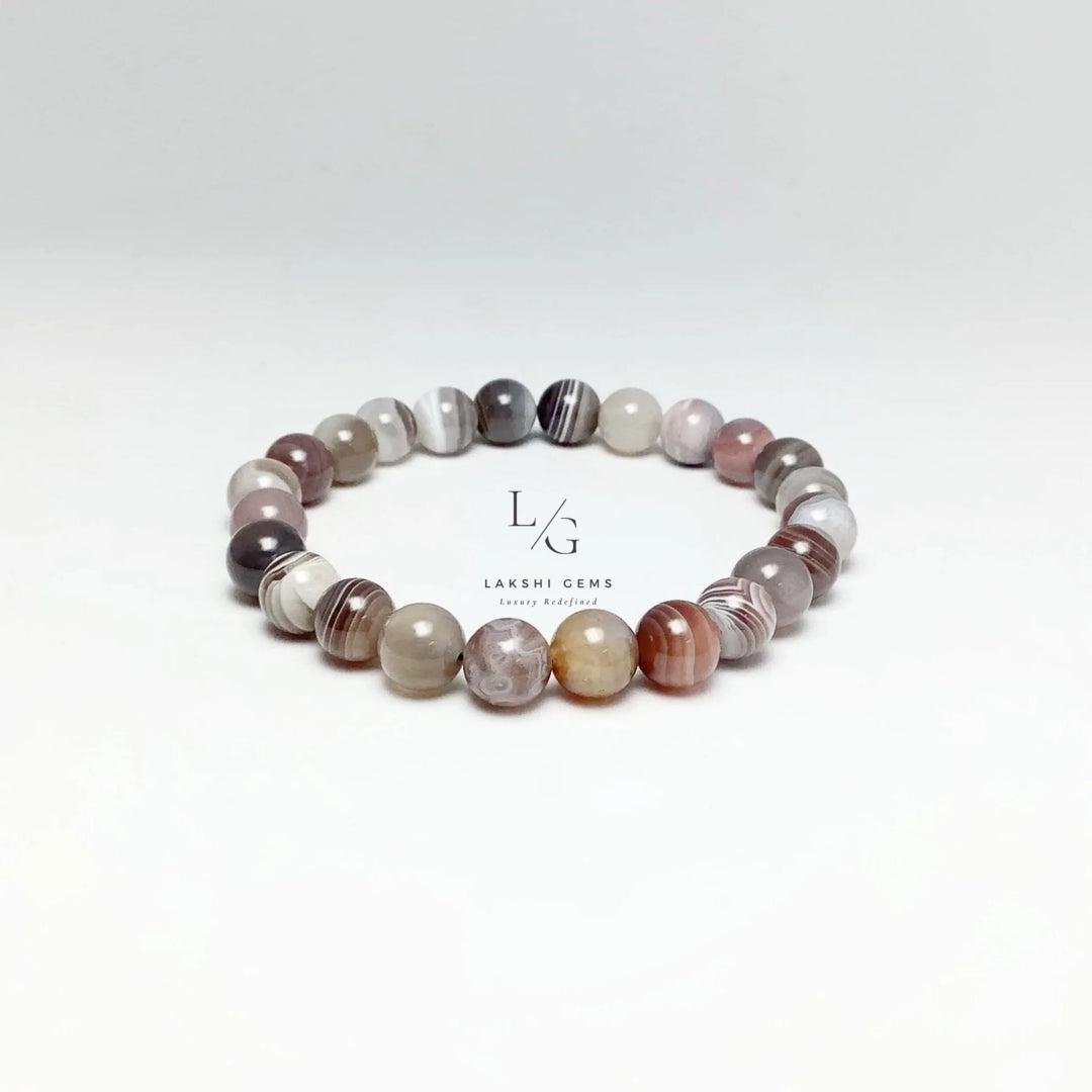 Botswana Agate Bracelet 8mm - Image 3